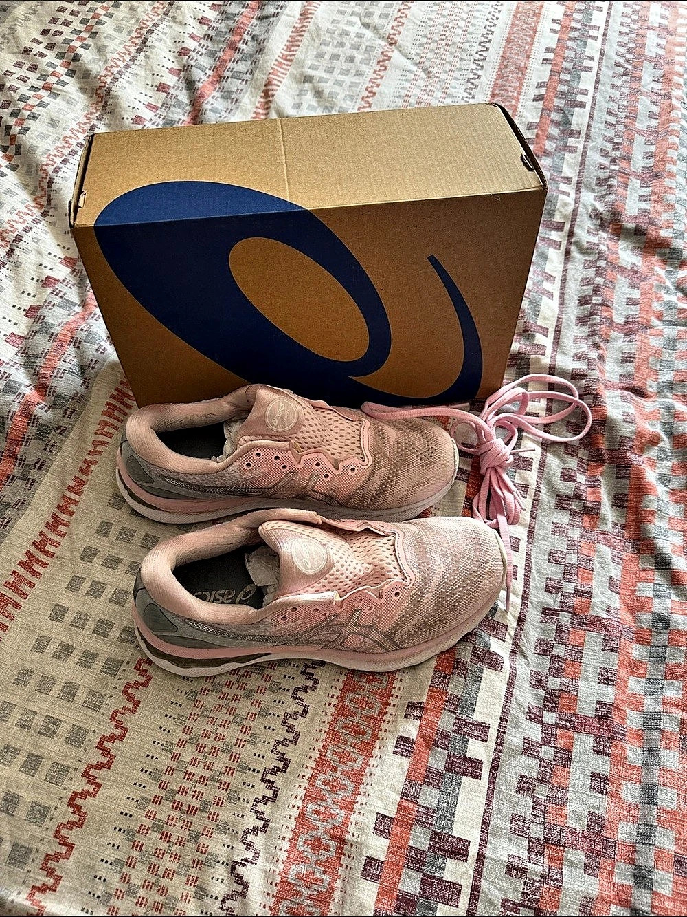 ASICS GEL-NIMBUS 23 Women's Running Shoes Pink & Silver US 8.5